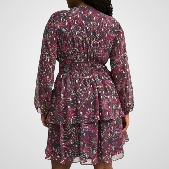 Like New Torrid Smocked Waist Ruffled Skirt Dress Size 2X - Picture 3 of 16